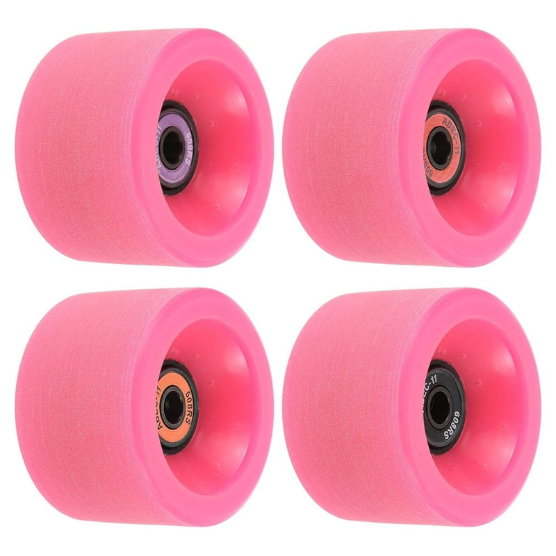 Load image into Gallery viewer, Longboard wielen 65 x 51 mm 78A met ABEC-11 lagers 4 stuks zwart – cruiser skateboard wielen - happygetfit.com

