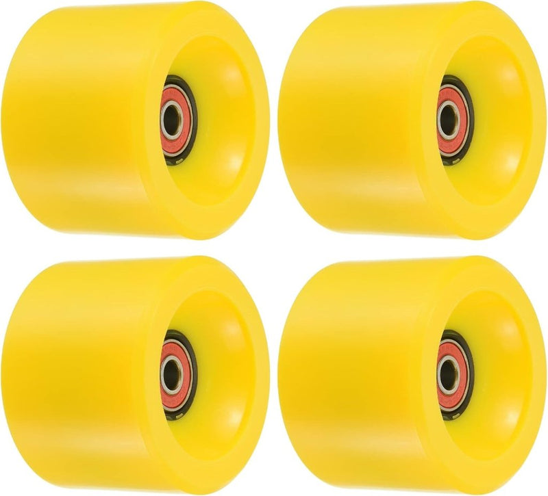 Load image into Gallery viewer, Longboard wielen 70 x 51 mm 78A met ABEC-9 lagers 4 stuks blauw – cruiser skateboard wielen - happygetfit.com
