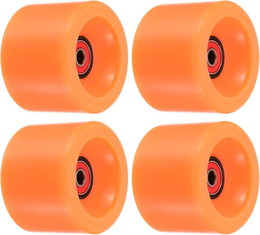 Longboard wielen 70 x 51 mm 78A met ABEC-9 lagers 4 stuks blauw – cruiser skateboard wielen - happygetfit.com
