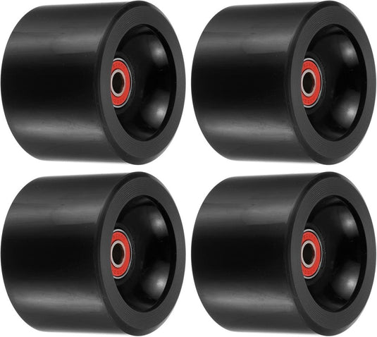 Longboard wielen 70 x 51 mm 78A met ABEC-9 lagers 4 stuks blauw – cruiser skateboard wielen - happygetfit.com