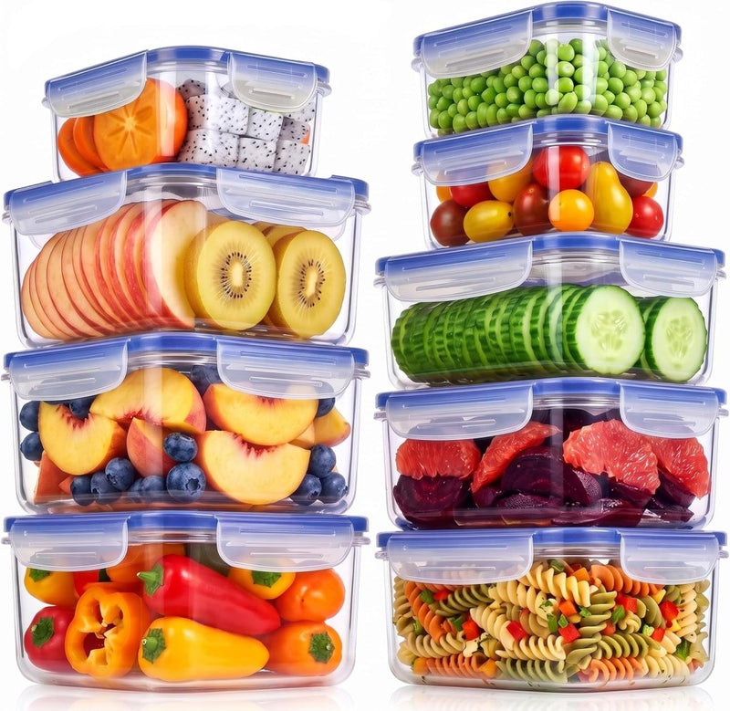 Load image into Gallery viewer, Luchtdichte vershoudbakjes set van 18 stuks - happygetfit.com
