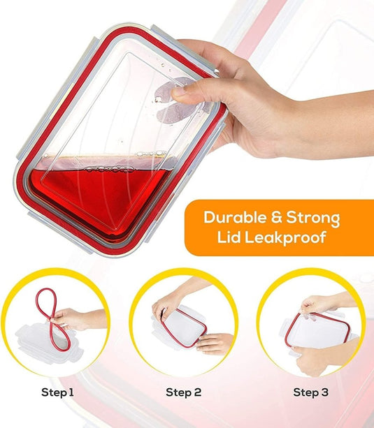 Luchtdichte vershoudbakjes set van 18 stuks - happygetfit.com