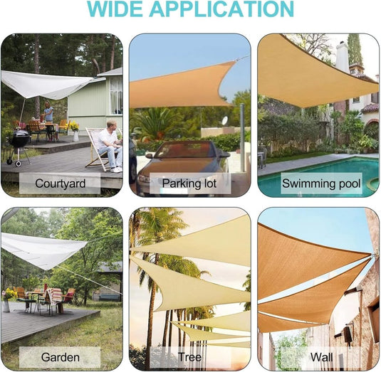 Luifel Bevestigingsset, Luifel Accessoires Montage voor Vierhoekige Driehoekige Zonnezeilen Roestvrij Staal, M6 Zonnezeil Bevestigingsset, Hardware Kit voor Driehoek en Vierkant, Rechthoekig - happygetfit.com