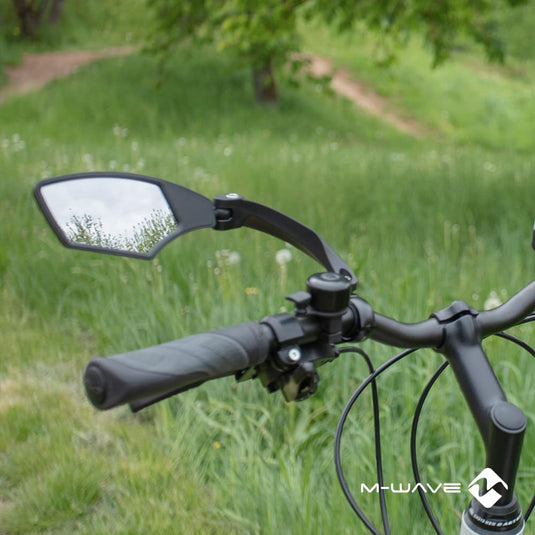 M-Wave Unisex's Spy Space Bicycle Mirror Set, Black - happygetfit.com