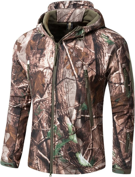 Mannen s Camouflage Tactische Jas en Jas Militaire Jas Waterdichte Zachte Shell Jassen Windbreaker Jacht Kleding - happygetfit.com