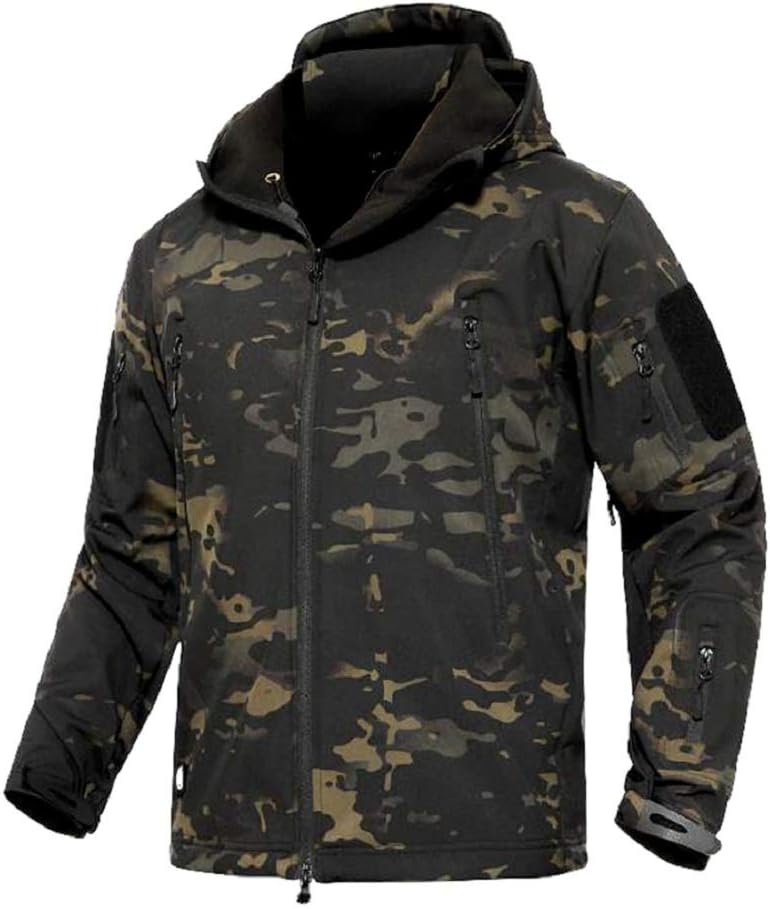 Load image into Gallery viewer, Mannen s Camouflage Tactische Jas en Jas Militaire Jas Waterdichte Zachte Shell Jassen Windbreaker Jacht Kleding - happygetfit.com
