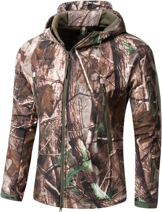 Mannen s Camouflage Tactische Jas en Jas Militaire Jas Waterdichte Zachte Shell Jassen Windbreaker Jacht Kleding - happygetfit.com