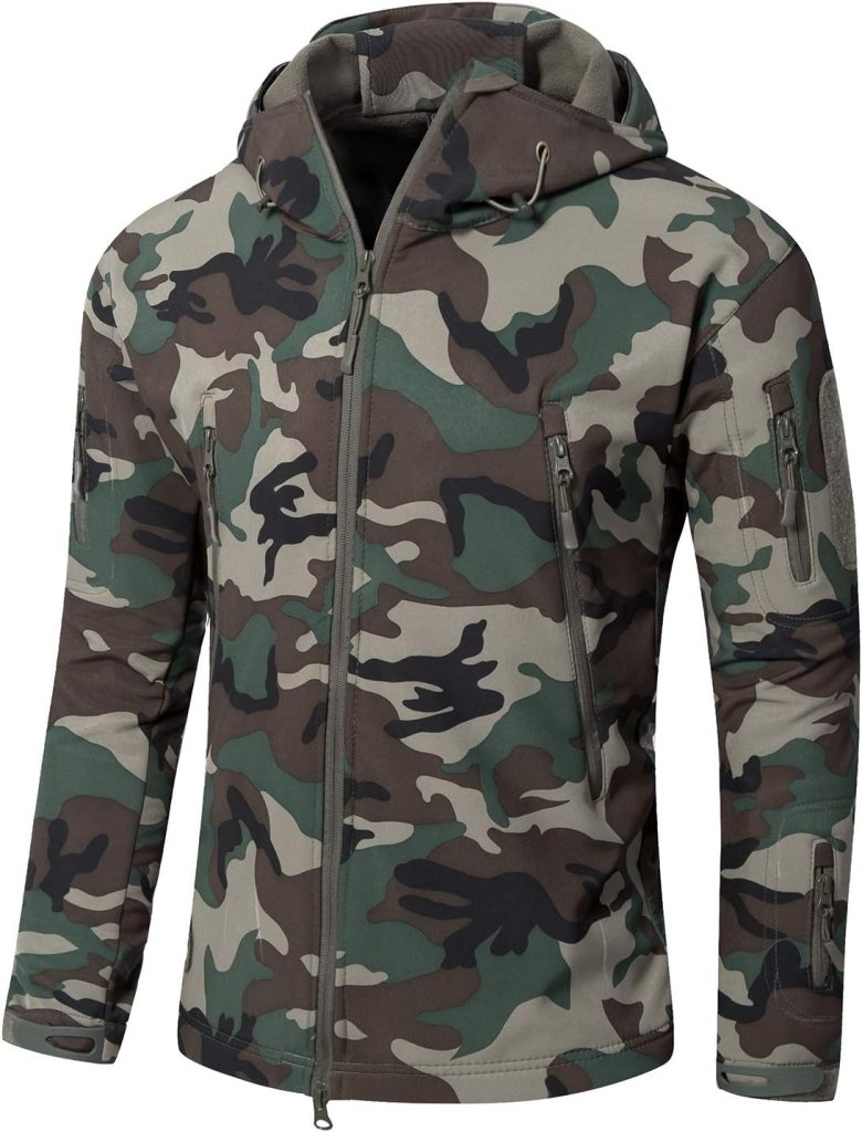 Load image into Gallery viewer, Mannen s Camouflage Tactische Jas en Jas Militaire Jas Waterdichte Zachte Shell Jassen Windbreaker Jacht Kleding - happygetfit.com
