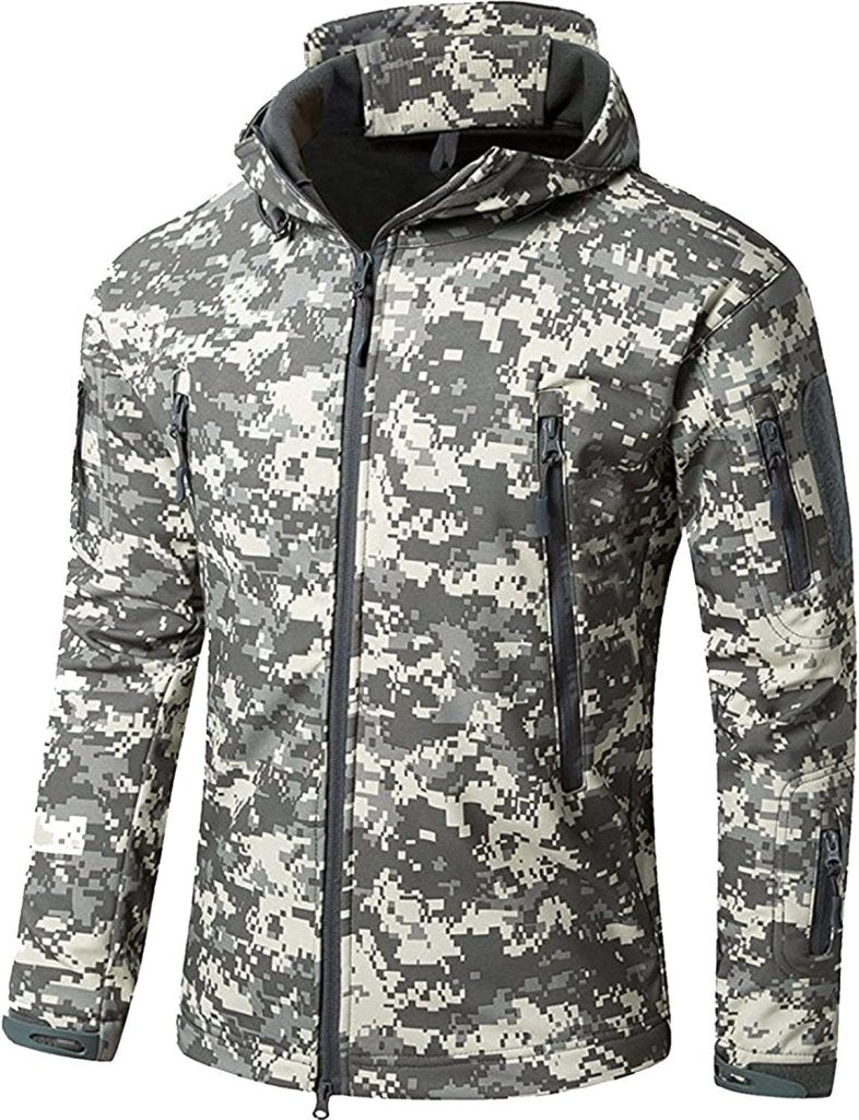 Load image into Gallery viewer, Mannen s Camouflage Tactische Jas en Jas Militaire Jas Waterdichte Zachte Shell Jassen Windbreaker Jacht Kleding - happygetfit.com
