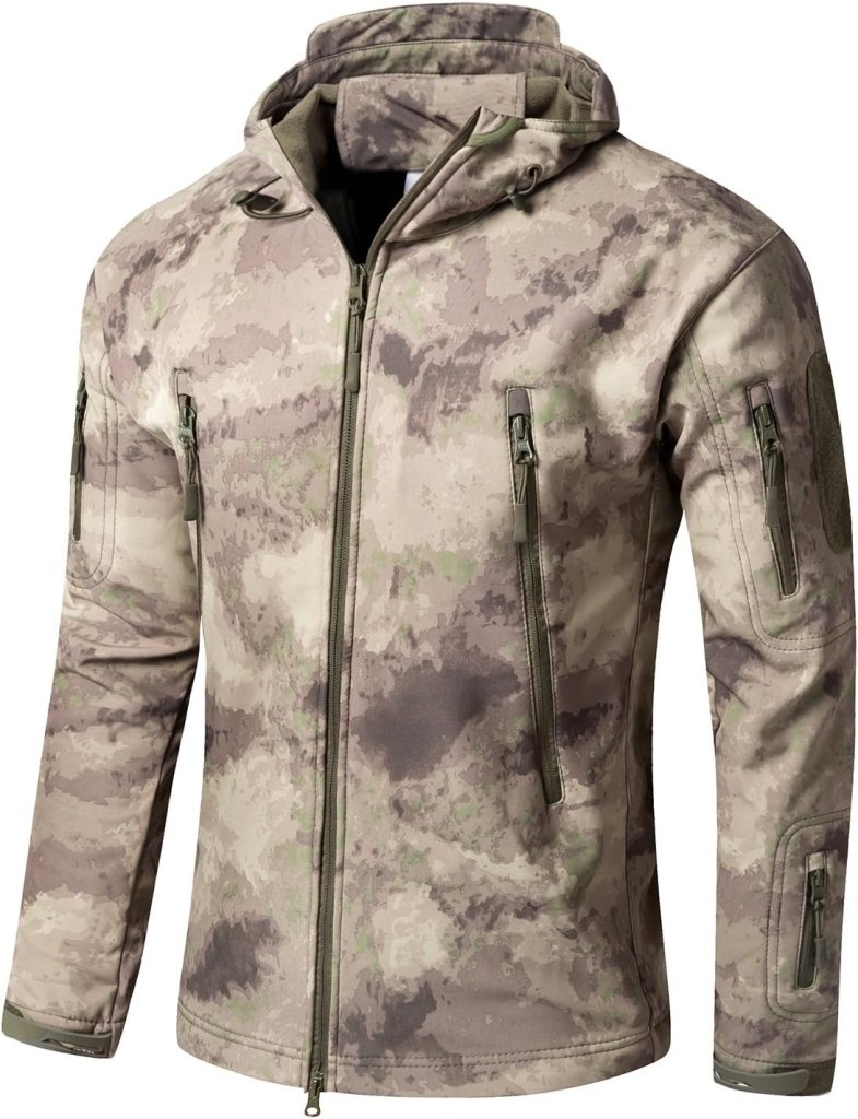 Load image into Gallery viewer, Mannen s Camouflage Tactische Jas en Jas Militaire Jas Waterdichte Zachte Shell Jassen Windbreaker Jacht Kleding - happygetfit.com
