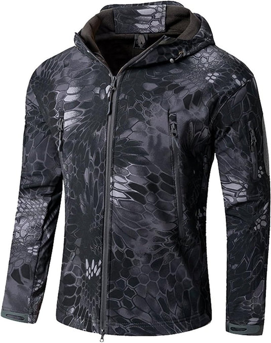 Mannen s Camouflage Tactische Jas en Jas Militaire Jas Waterdichte Zachte Shell Jassen Windbreaker Jacht Kleding - happygetfit.com
