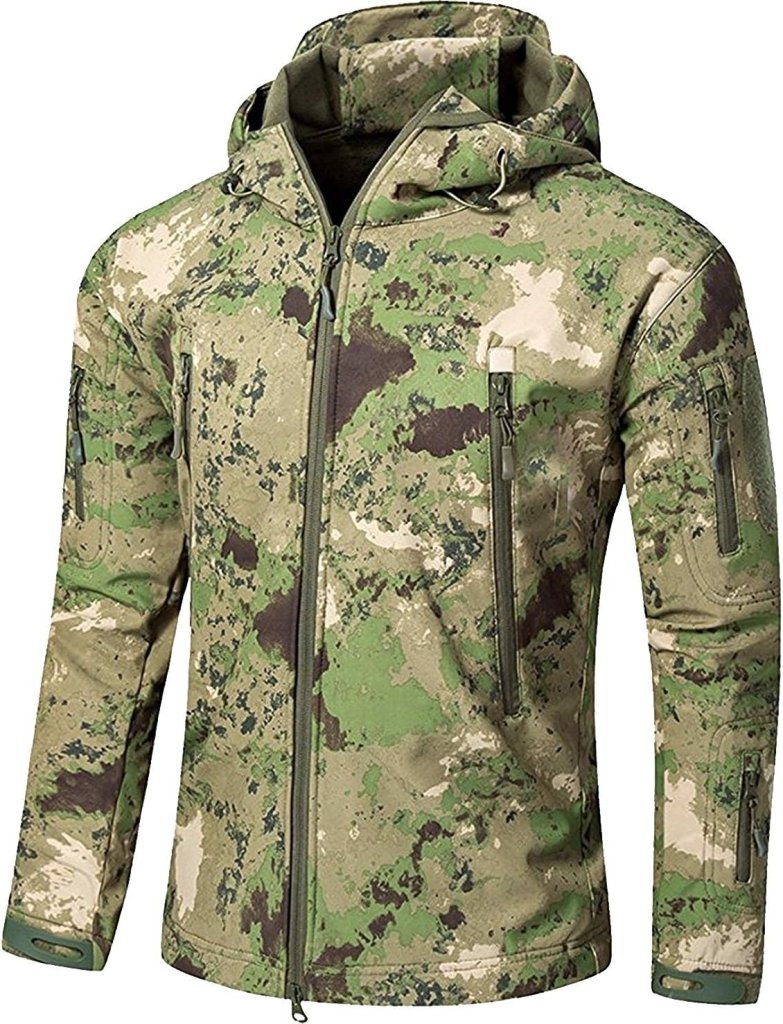 Load image into Gallery viewer, Mannen s Camouflage Tactische Jas en Jas Militaire Jas Waterdichte Zachte Shell Jassen Windbreaker Jacht Kleding - happygetfit.com
