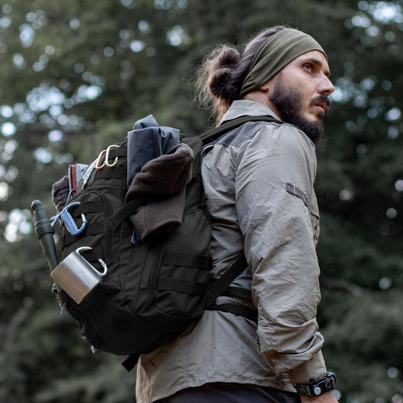 Laad afbeelding in Galerijviewer, Mardingtop 25L Tactische Militaire Rugzak voor Buitenuitrusting Aanvalsrugzak met MOLLE Systeem Trekking Tas voor Wandelen Camping - happygetfit.com
