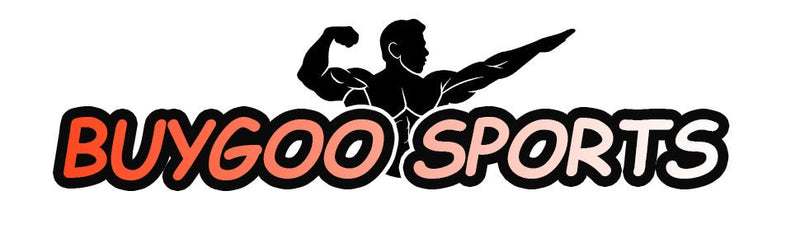 Laad afbeelding in Galerijviewer, Het logo toont &quot;BUYGOO SPORTS&quot; in het vet, met daarboven een silhouet van een gespierde figuur die buigt en wijst, wat de intensiteit van voetbaltraining belichaamt. Upgrade je sessies met ons premium product: Verhoog je training met onze premium trainingskegels!.
