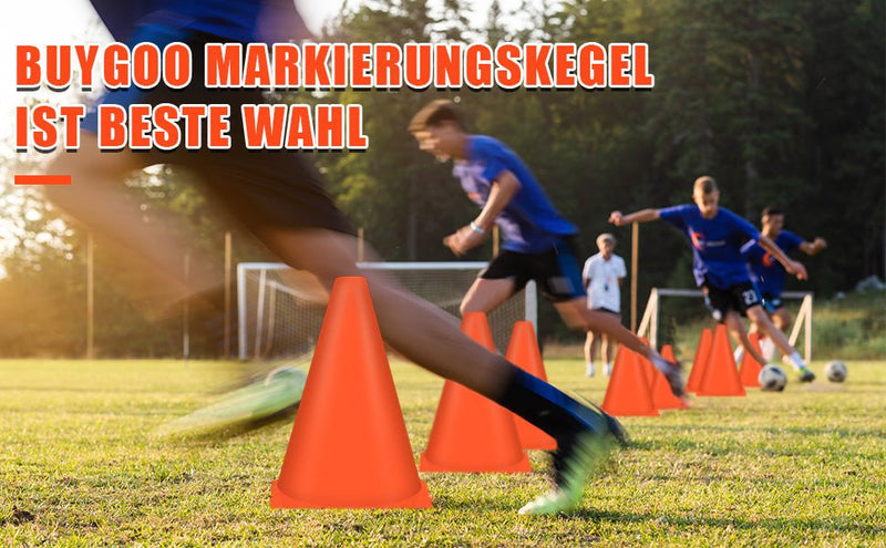 Load image into Gallery viewer, Markeerkegels, 18 cm grote markeerkegels, voetbal, onbreekbaar, trainingshulp, voetbalhoedje, multifunctionele kegel, verkeershuttjes voor kinderen, voetbal, sport, paardrijden en hondentraining - happygetfit.com
