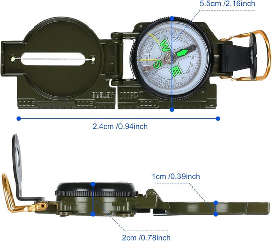 Marskompas Wandelkompas Marsrichting Peil Kompas Compass Camouflagekleur - happygetfit.com