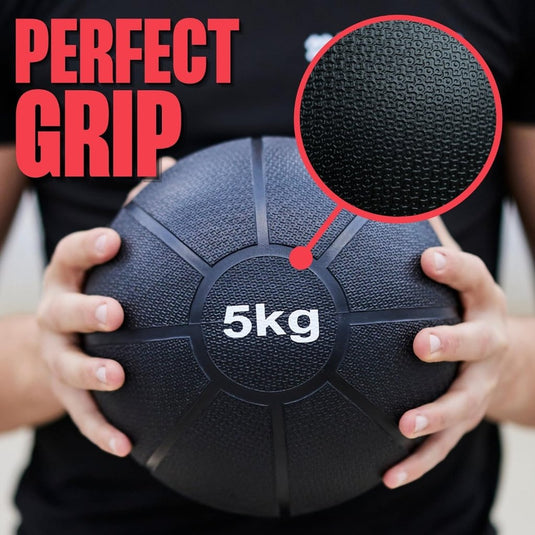 MATCHU - Medicijnbal - Medicine ball - Fitnessbal - Beschikbaar in 1,2,3,4 en 5 KG - Massief Rubber - happygetfit.com