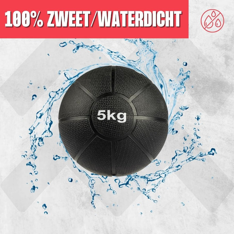 Laad afbeelding in Galerijviewer, MATCHU - Medicijnbal - Medicine ball - Fitnessbal - Beschikbaar in 1,2,3,4 en 5 KG - Massief Rubber - happygetfit.com
