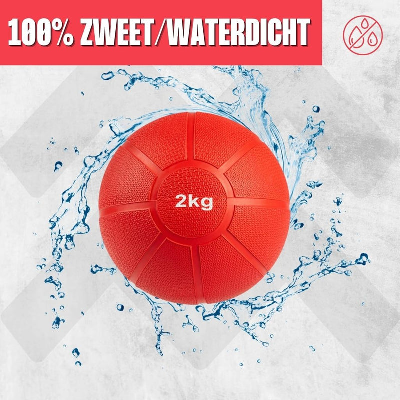 Laad afbeelding in Galerijviewer, MATCHU - Medicijnbal - Medicine ball - Fitnessbal - Beschikbaar in 1,2,3,4 en 5 KG - Massief Rubber - happygetfit.com
