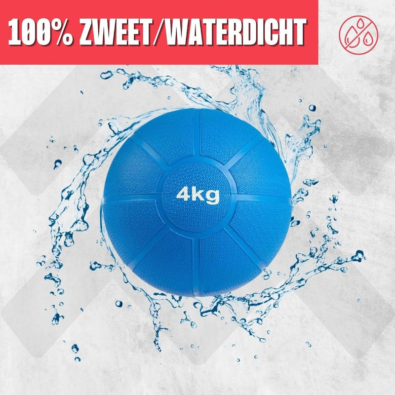 Laad afbeelding in Galerijviewer, MATCHU - Medicijnbal - Medicine ball - Fitnessbal - Beschikbaar in 1,2,3,4 en 5 KG - Massief Rubber - happygetfit.com
