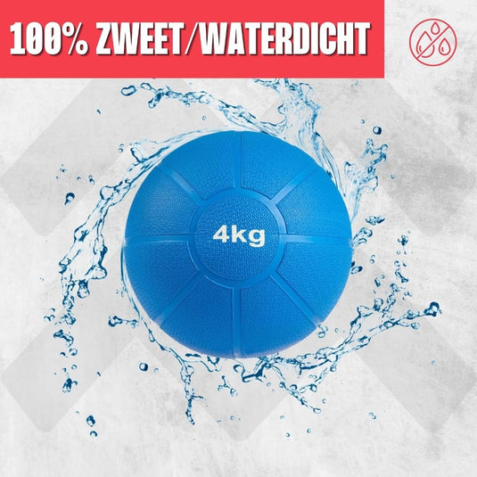 MATCHU - Medicijnbal - Medicine ball - Fitnessbal - Beschikbaar in 1,2,3,4 en 5 KG - Massief Rubber - happygetfit.com