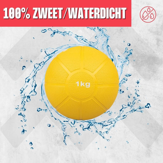 MATCHU - Medicijnbal - Medicine ball - Fitnessbal - Beschikbaar in 1,2,3,4 en 5 KG - Massief Rubber - happygetfit.com