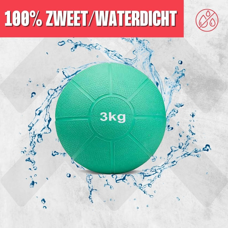 Laad afbeelding in Galerijviewer, MATCHU - Medicijnbal - Medicine ball - Fitnessbal - Beschikbaar in 1,2,3,4 en 5 KG - Massief Rubber - happygetfit.com
