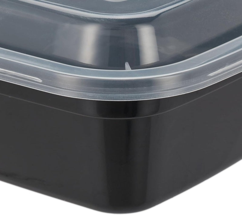 Laad afbeelding in Galerijviewer, Meal prep bakjes set van 24 met 3 vakken 1,79 liter - happygetfit.com

