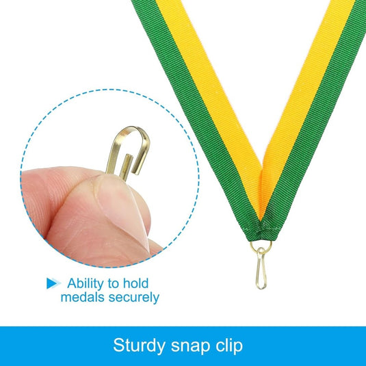 Medaille neklinten 10 stuks 44 x 2,5 cm met klikclip – award linten – sport accessoires - happygetfit.com