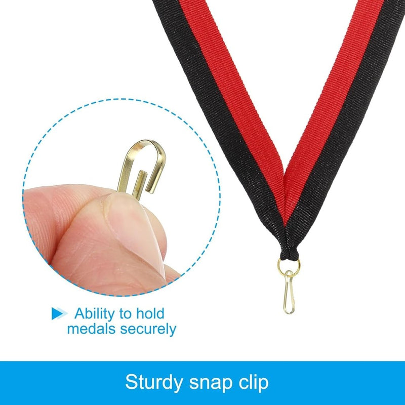 Load image in Gallery Viewer, Medaille neklinten 10 stuks 44 x 2,5 cm met klikclip – award linten – sport accessoires - happygetfit.com
