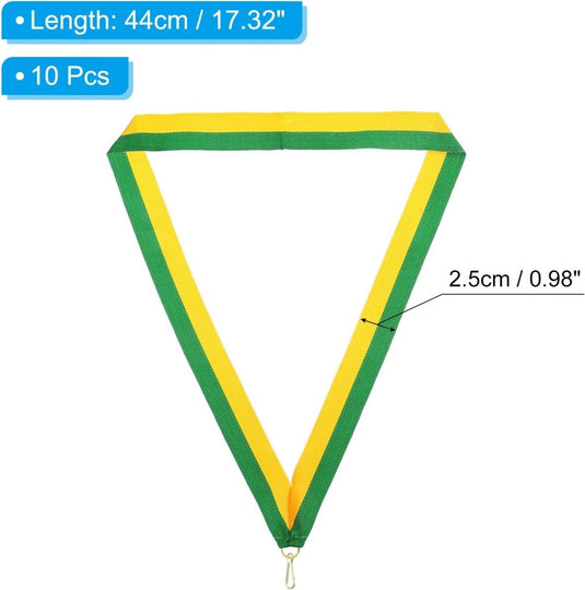 Medaille neklinten 10 stuks 44 x 2,5 cm met klikclip – award linten – sport accessoires - happygetfit.com