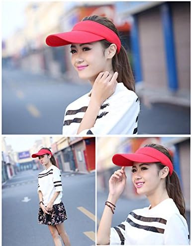 Load image into Gallery viewer, Meerdere kleuren zonnevizieren voor vrouwen en dames, lange pieken dikkere zweetband verstelbare hoed voor golffietsen vissen tennis hardlopen joggen en andere sporten - happygetfit.com
