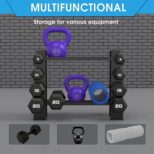 Meerlaags halterrek voor dumbbells en fitnessaccessoires - happygetfit.com