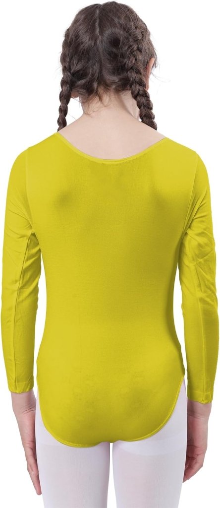 Load image into Gallery viewer, Meisjesbody voor dans, ballet, meisjes, lange mouwen, ronde hals, dansshirt voor meisjes, danseres, gymnastiek - happygetfit.com
