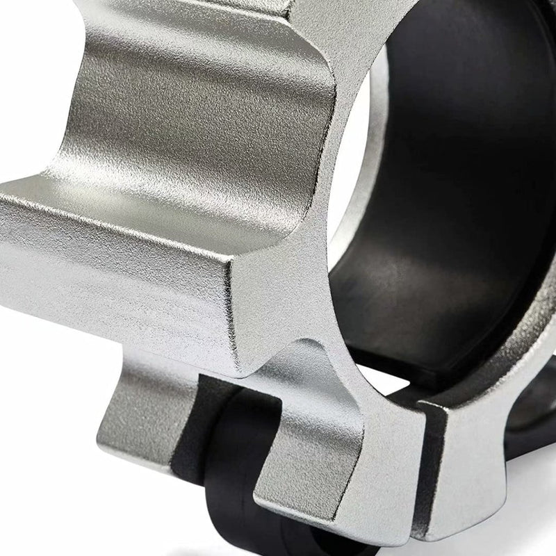 Load image into Gallery viewer, Metal Olympic Barbell Clamps 2inch Heavy Duty Exercise Collars,Weight Clips for 2" Barbell,Quick Release Weight Clamps for Weightlifting, Olympic Lifts Strength Fitness Training 1 Pair - happygetfit.com
