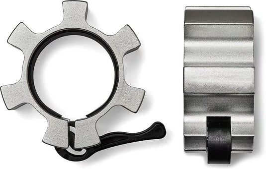 Metal Olympic Barbell Clamps 2inch Heavy Duty Exercise Collars,Weight Clips for 2" Barbell,Quick Release Weight Clamps for Weightlifting, Olympic Lifts Strength Fitness Training 1 Pair - happygetfit.com