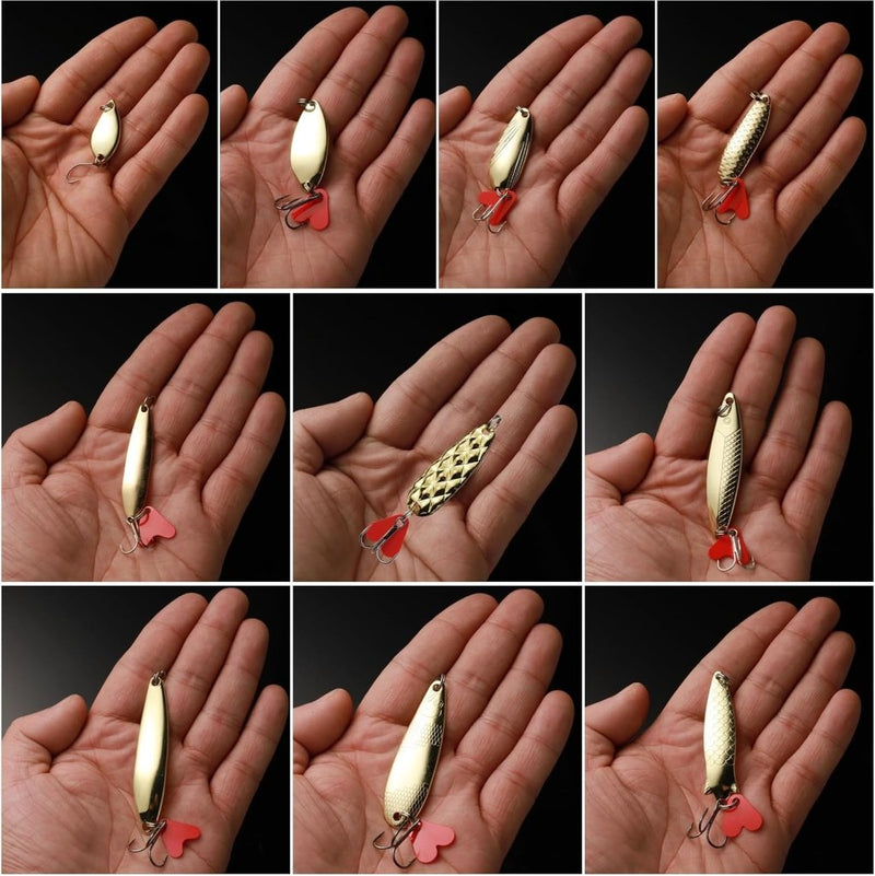 Chargez l'image dans la visionneuse de la galerie, Metalen vislepels set van 10 stuks 5 g en 8 g - happygetfit.com

