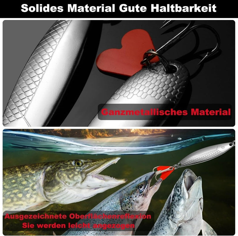 Chargez l'image dans la visionneuse de la galerie, Metalen vislepels set van 10 stuks 5 g en 8 g - happygetfit.com
