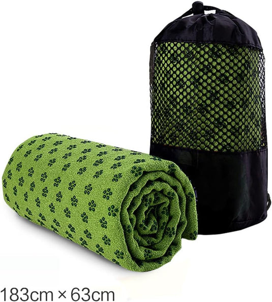 Microvezel yogahanddoek sneldrogend 183 x 63 cm lila - happygetfit.com