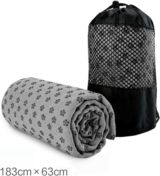 Microvezel yogahanddoek sneldrogend 183 x 63 cm lila - happygetfit.com