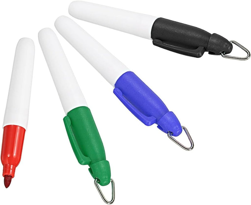 Laad afbeelding in Galerijviewer, Mini permanente markers 4 stuks met clip in 4 kleuren – golfbal markers – markeerstiften - happygetfit.com
