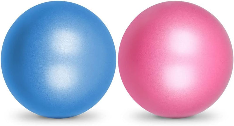 Carica l’immagine nel visualizzatore della galleria, Mini pilatesbal 25 cm van antislip PVC voor yoga balans en buikspiertraining met opblaasslang – oefenbal – core training - happygetfit.com

