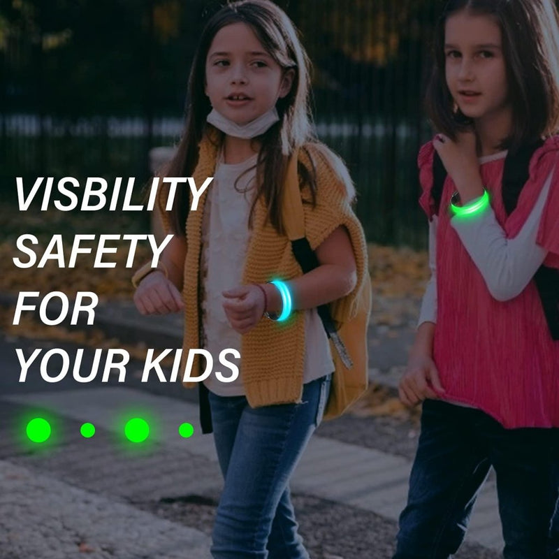 Laad afbeelding in Galerijviewer, MOLBORY Led-armband, USB, 4 stuks, reflecterende ledband, lichtband, voor kinderen, reflecterende band, licht voor joggen, hardlopen, sport - happygetfit.com
