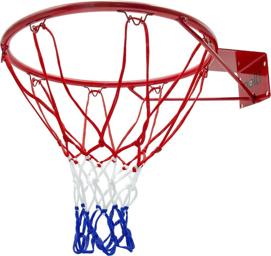 molti Basketbalkorf, wandmontage, diameter 37 cm, basketbalring met ring en net, voor binnen en buiten - happygetfit.com