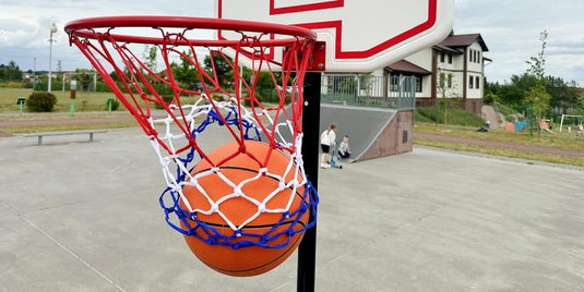 molti Basketbalkorf, wandmontage, diameter 37 cm, basketbalring met ring en net, voor binnen en buiten - happygetfit.com