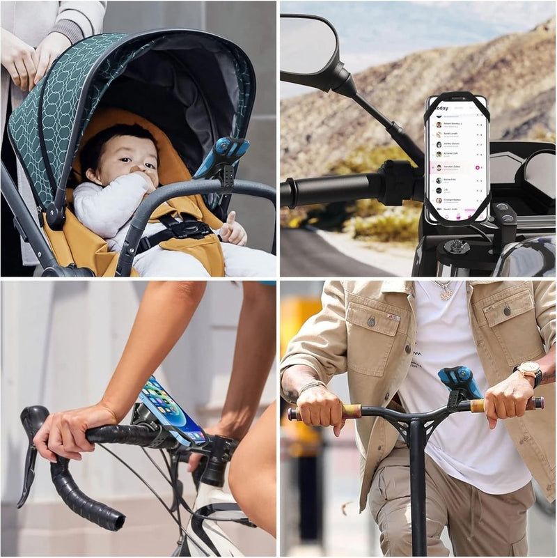 Laad afbeelding in Galerijviewer, MOSUO Universele telefoonhouder voor fiets, siliconen, 360 graden draaiend, voor smartphones van 4,5-7,0 inch - happygetfit.com
