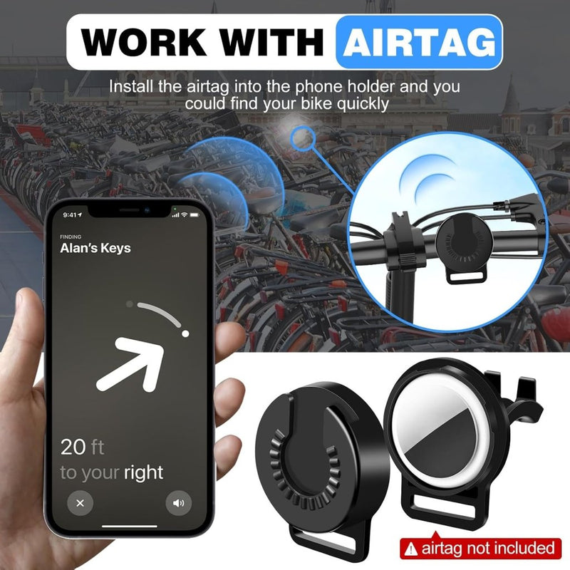 Laad afbeelding in Galerijviewer, MOSUO Universele telefoonhouder voor fiets, siliconen, 360 graden draaiend, voor smartphones van 4,5-7,0 inch - happygetfit.com
