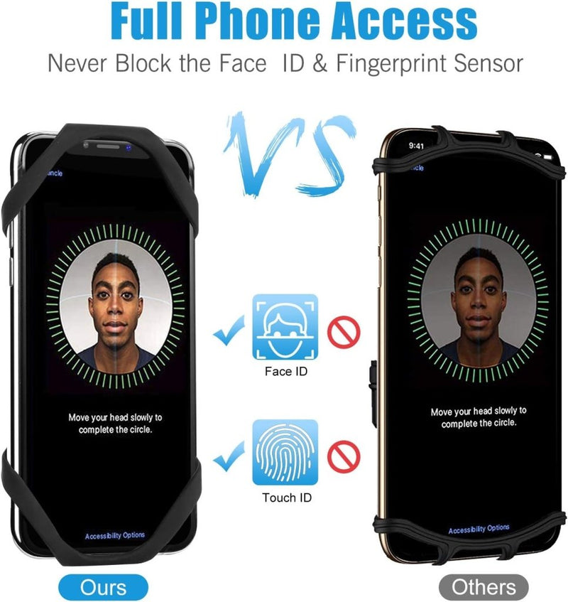 Laad afbeelding in Galerijviewer, MOSUO Universele telefoonhouder voor fiets, siliconen, 360 graden draaiend, voor smartphones van 4,5-7,0 inch - happygetfit.com
