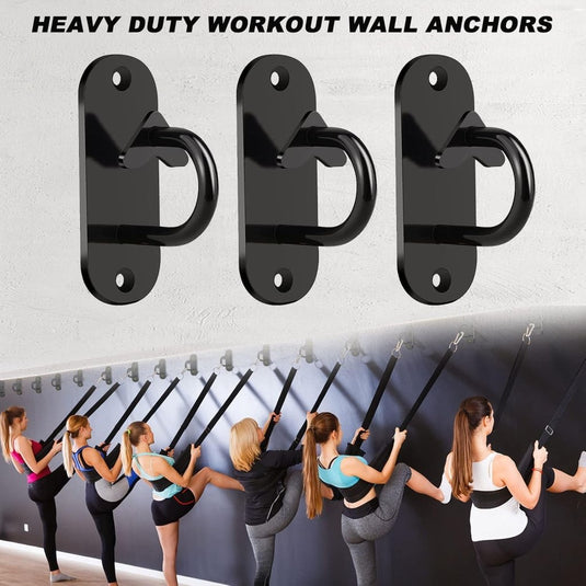 Muur en plafondankers voor weerstandsbanden set van 3 - happygetfit.com
