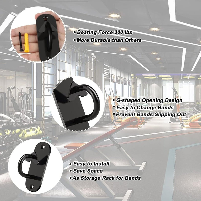 Laad afbeelding in Galerijviewer, Muur en plafondankers voor weerstandsbanden set van 3 - happygetfit.com
